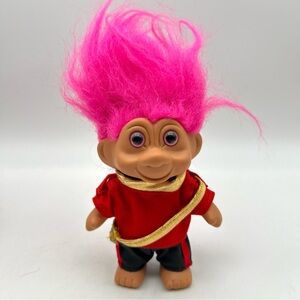 Vtg 5” Troll Doll (TNT) British Palace Guard (T.N.T. 1991) Pink Hair Good Luck
